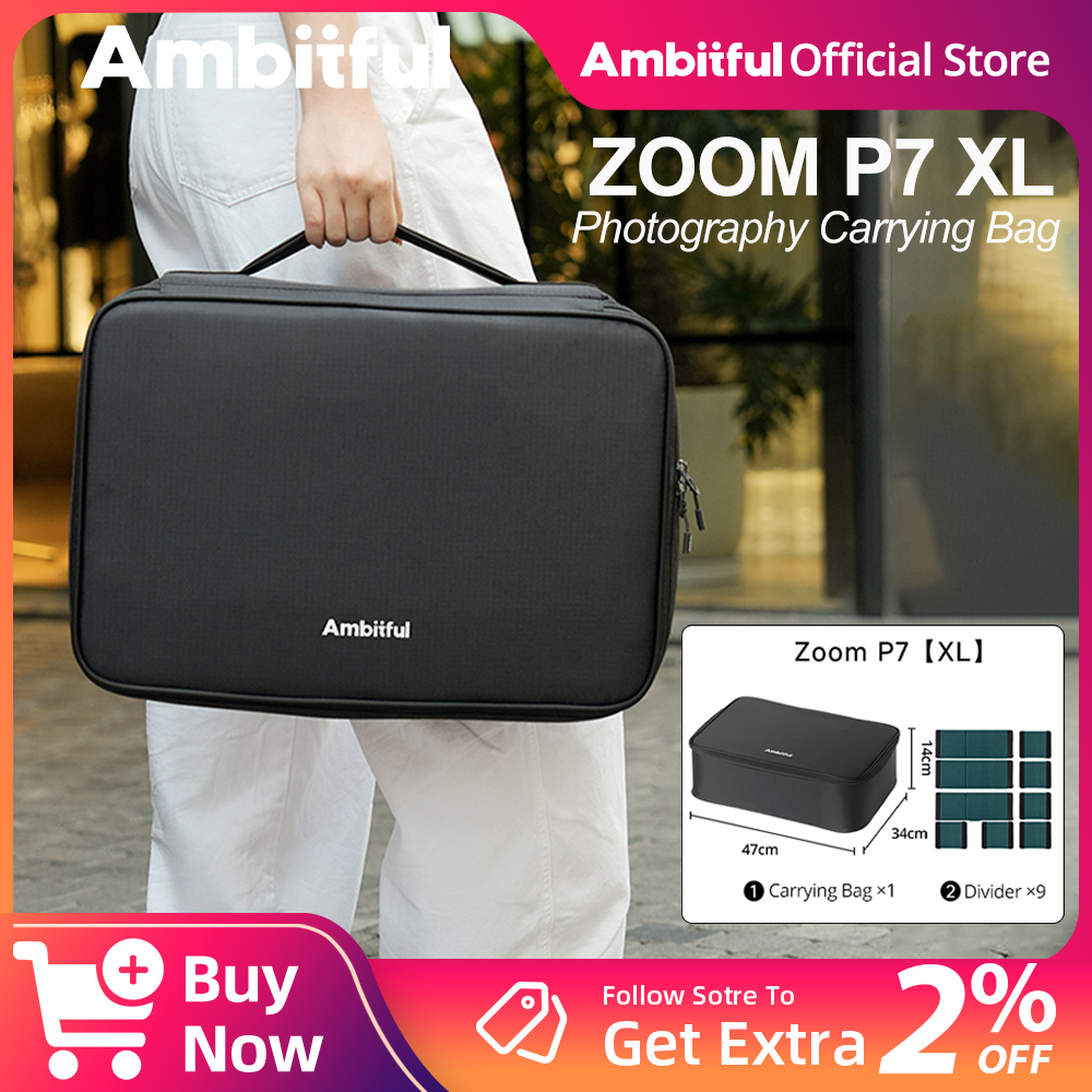 Drone Camera Case - กระเป๋าเก็บอุปกรณ์ถ่ายภาพ Ambitful ZOOM P7II XL กระเป๋าเดินทางสำหรับกล้อง