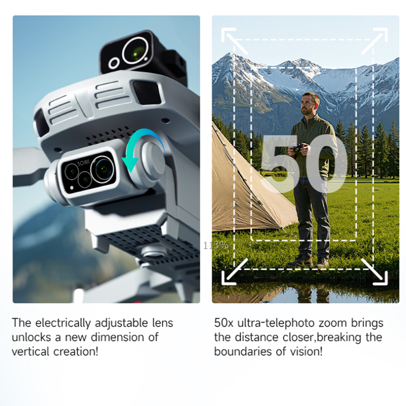 Drone Camera Professional - โดรนจอ GPS ระดับมืออาชีพ หลบหลีกสิ่งกีดขวาง พร้อมรีโมทคอนโทรลจอใหญ่ ของเล่นโดรนควอดคอปเตอร์