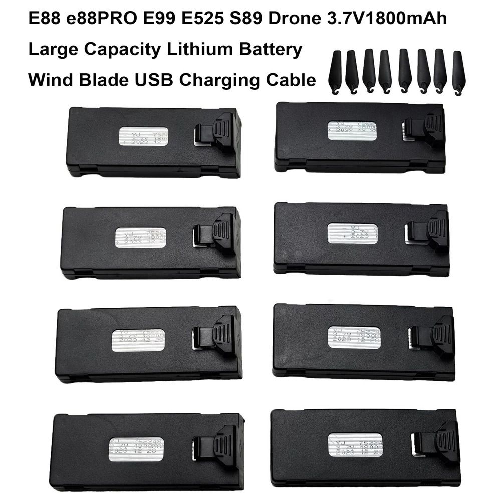 แบตเตอรี่ลิเธียมสีดำ 3.7V1800m - Eachine Drone E010 บทวิจารณ์และราคา