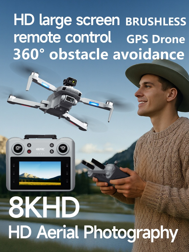 โดรนจอ GPS ระดับมืออาชีพ หลบหล - Drone Camera Professional บทวิจารณ์และราคา