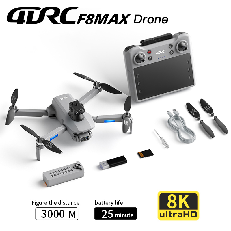 โดรน F8 MAX GPS ระดับมืออาชีพ  - Drone Camera 4K บทวิจารณ์และราคา